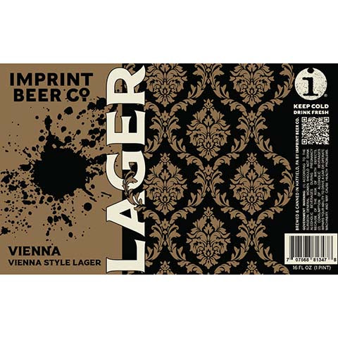 Imprint Beer Vienna Lager by Imprint Beer Company, beer label