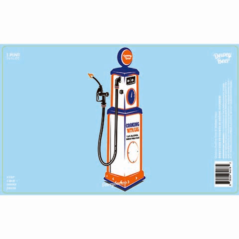 Dewey Beer Cooking With Gas IPA by Dewey Beer Co., beer label