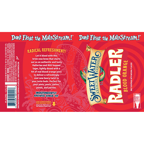 Sweetwater Radler by SweetWater Brewing Co, beer label