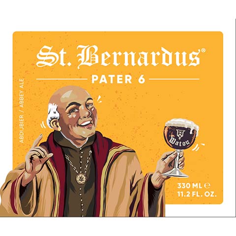 St. Bernardus Pater 6 Abbey Ale by St. Bernardus, beer label