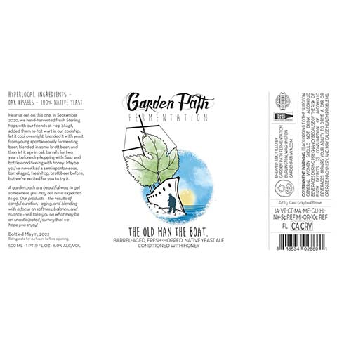 Garden Path Fermentation The Old Man The Boat by Garden Path Fermentation, beer label