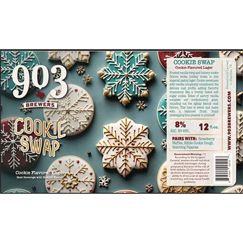 903 Cookie Swap Lager by 903 Brewers, beer label