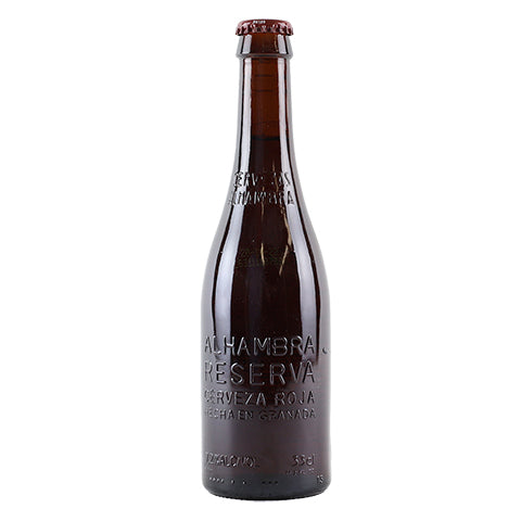Alhambra Reserva Cerveza Roja by Grupo Cervezas Alhambra, beer label