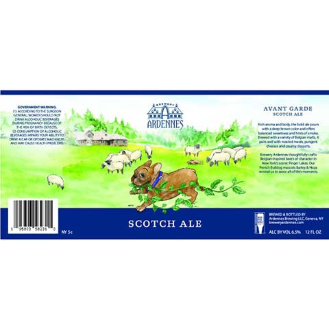 Ardennes Scotch Ale by Ardennes Brewing LLC, beer label