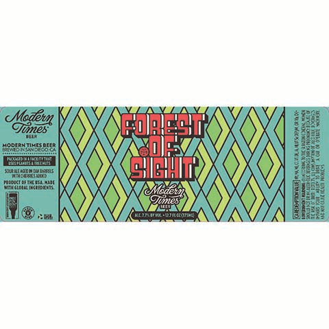 Modern Times Forest of Sight Sour by Modern Times Beer, beer label
