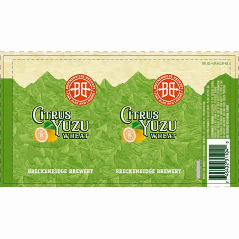 Breckenridge Citrus Yuzu Wheat by Breckenridge Brewery, beer label