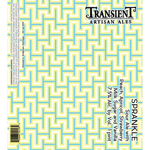 Transient Artisan Ales Sprankle Sour Ale by Transient Artisan Ales, beer label