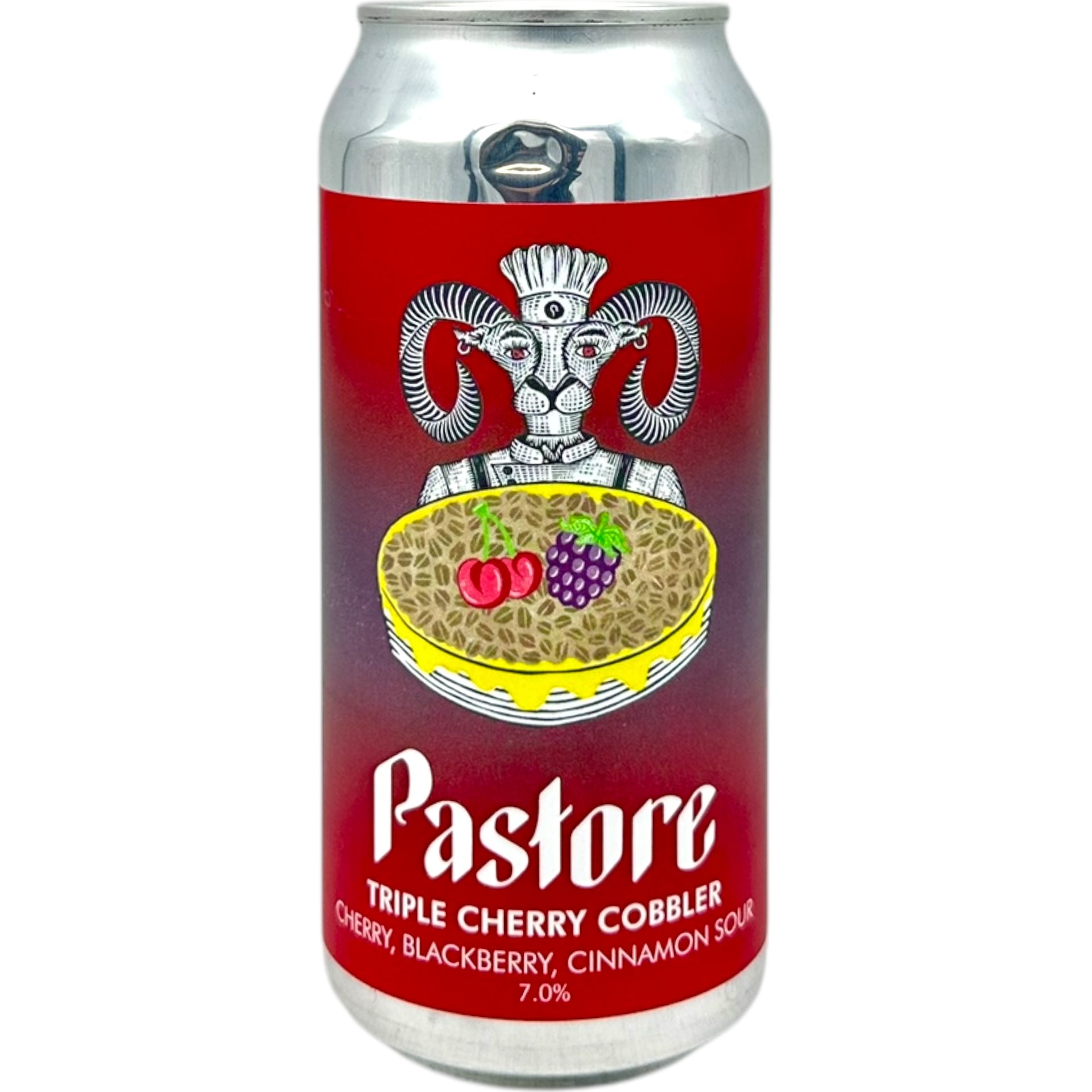 Pastore Triple Cherry Cobbler by Pastore Brewing and Blending, beer label