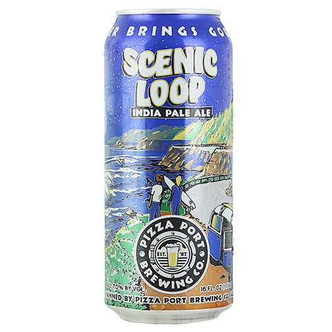 Pizza Port Scenic Loop IPA by Pizza Port Brewing Co., beer label