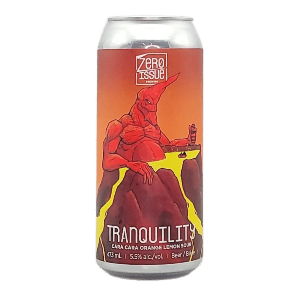 Tranquility Sour by Zero Issue Brewing, beer label