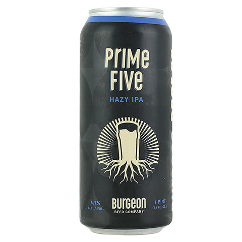 Burgeon Prime Five Hazy IPA by Burgeon Beer Company, beer label