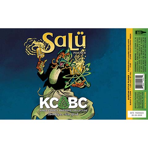 Kings County Brewers Collective Salu Pilsner by Kings County Brewers Collective, beer label