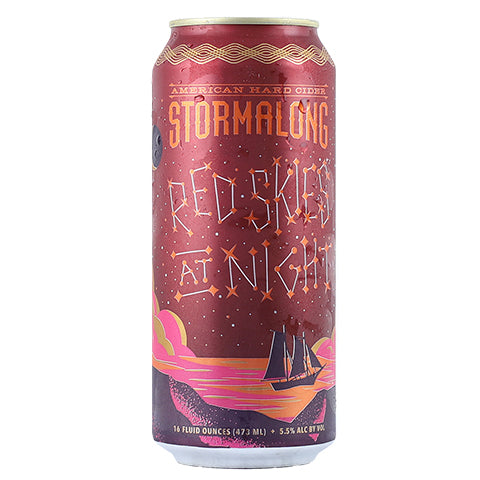 Stormalong Red Skies At Night Cider by Stormalong Cider, beer label