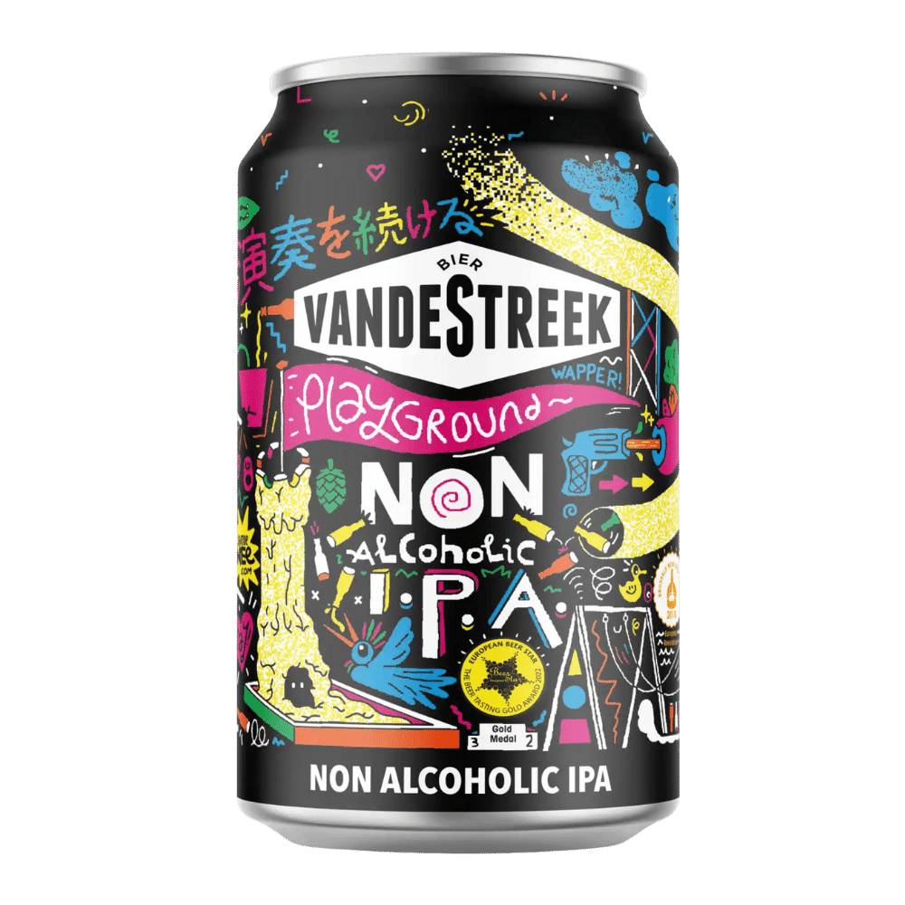 Playground Non-Alcoholic IPA by vandeStreek bier, beer label