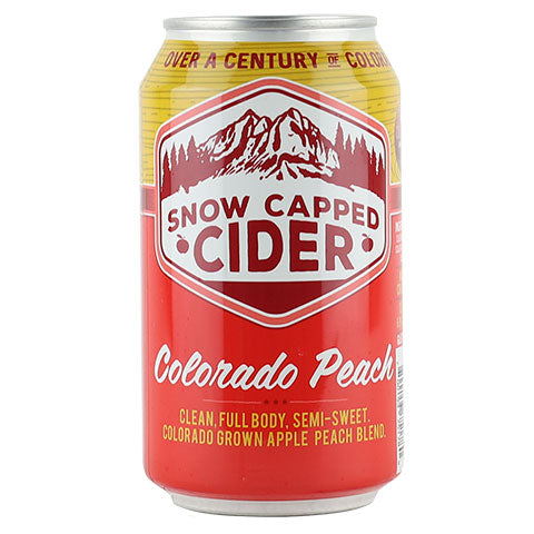 Snow Capped Colorado Peach Cider by Snow Capped Cider, beer label
