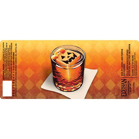 Elysian Rye Barrel-Aged Pumpkin Old Fashioned Ale by Elysian Brewing Co, beer label
