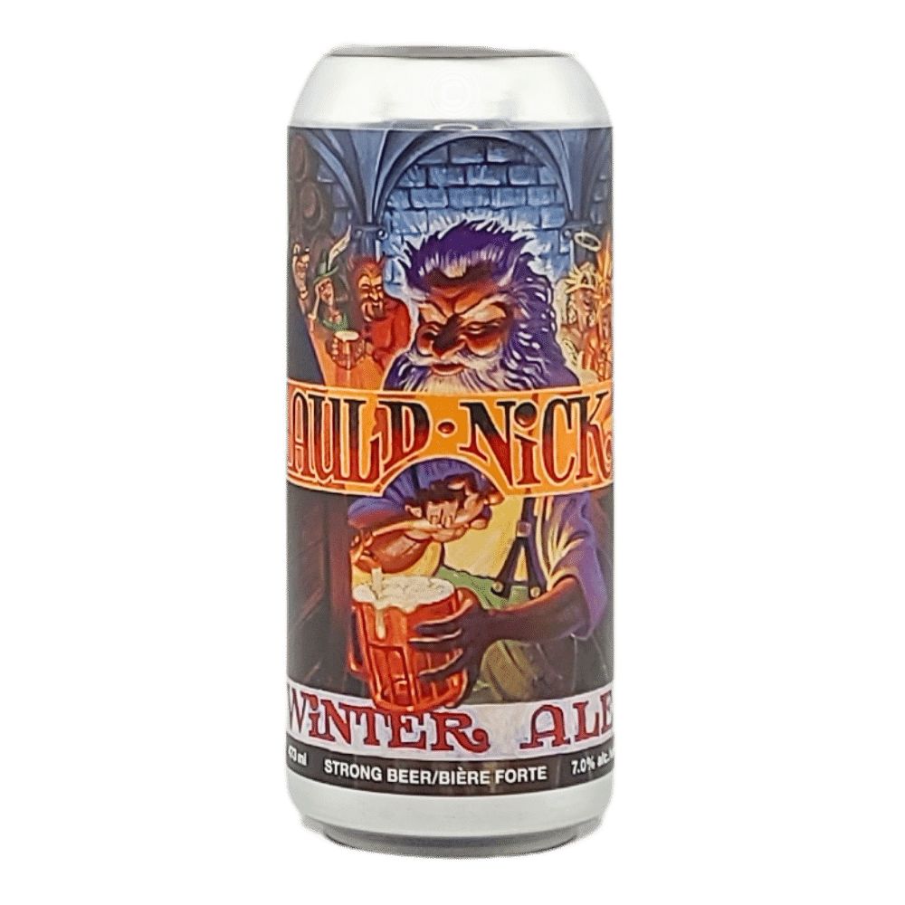 Raven Auld Nick Dark Ale by R&B Brewing Company, beer label