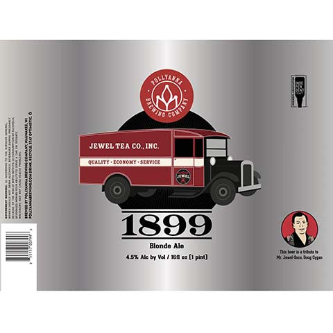 Pollyanna 1899 Blonde Ale by Pollyanna Brewing Company, beer label