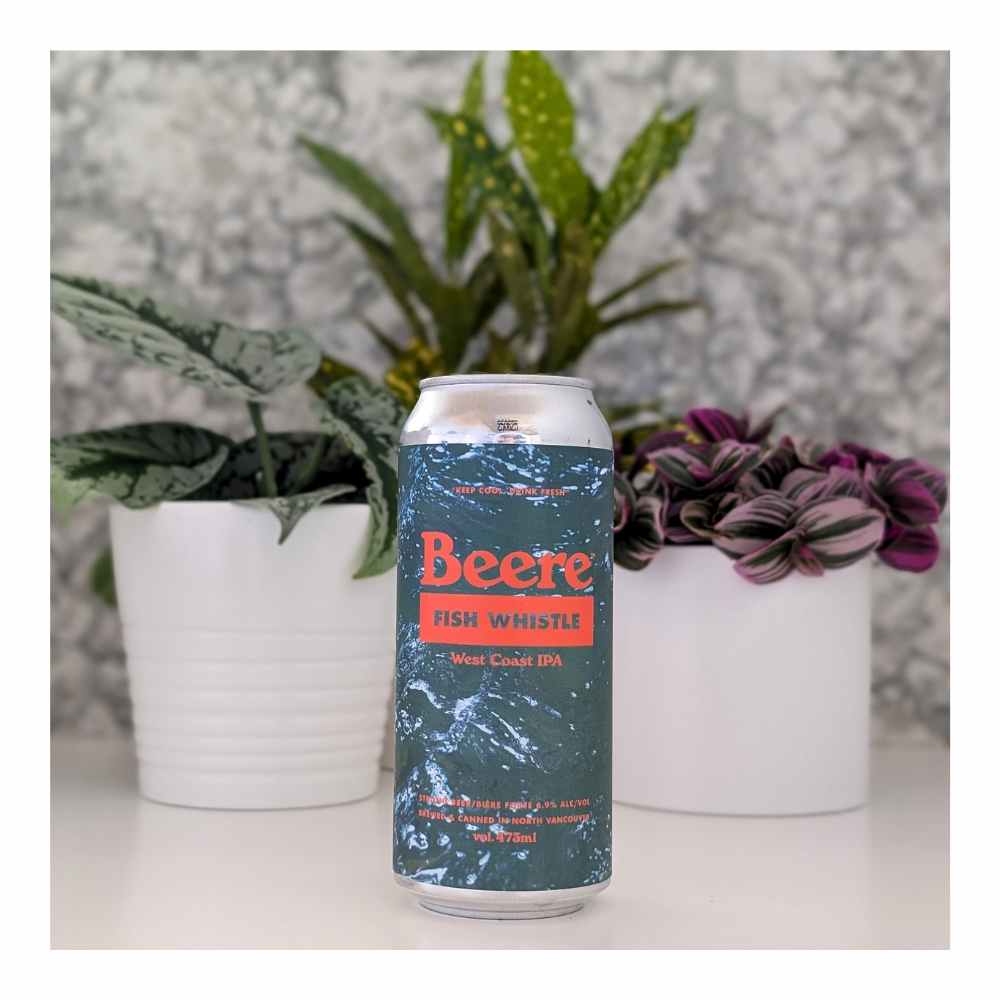 Fish Whistle West Coast IPA by Beere Brewing Company, beer label