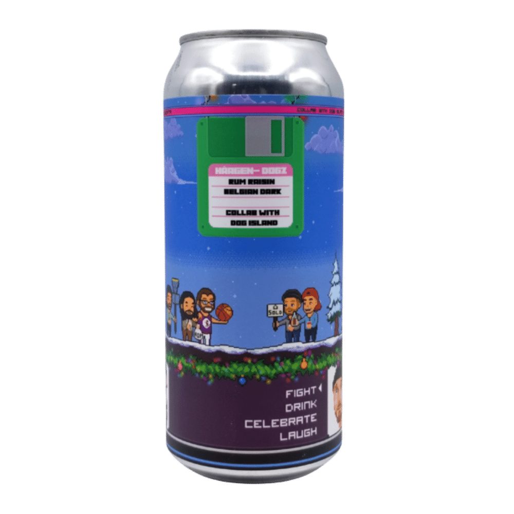 Haagen-Dogz Rum Raisin Belgian Dubbel by Analog Brewing Company, beer label