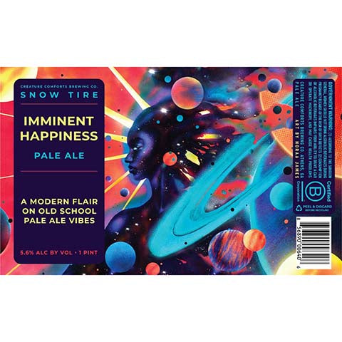 Creature Comforts Imminent Happiness Pale Ale by Creature Comforts Brewing Co., beer label