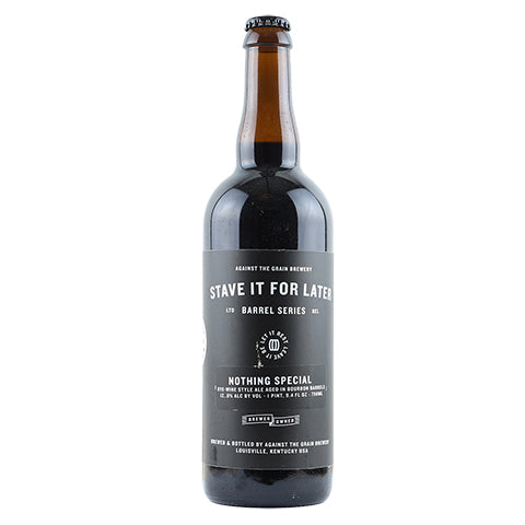 Against The Grain Nothing Special Rye Wine by Against the Grain Brewery, beer label