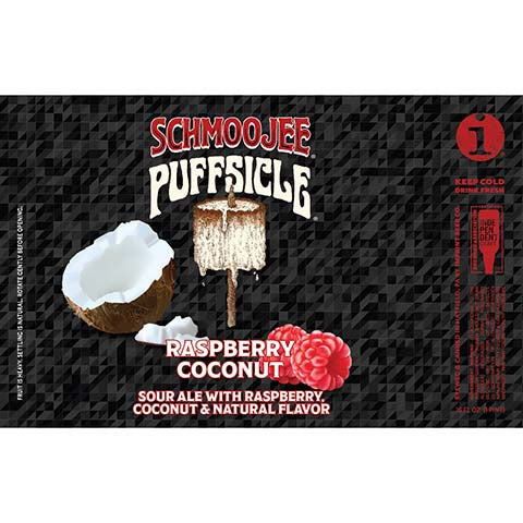 Imprint Schmoojee Puffsicle Raspberry Coconut Sour Ale by Imprint Beer Company, beer label