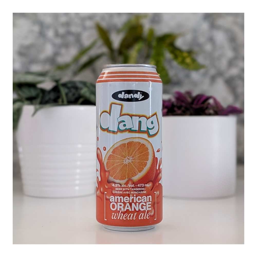 Dang Tangerine and Orange American Wheat Ale by The Dandy Brewing Company, beer label