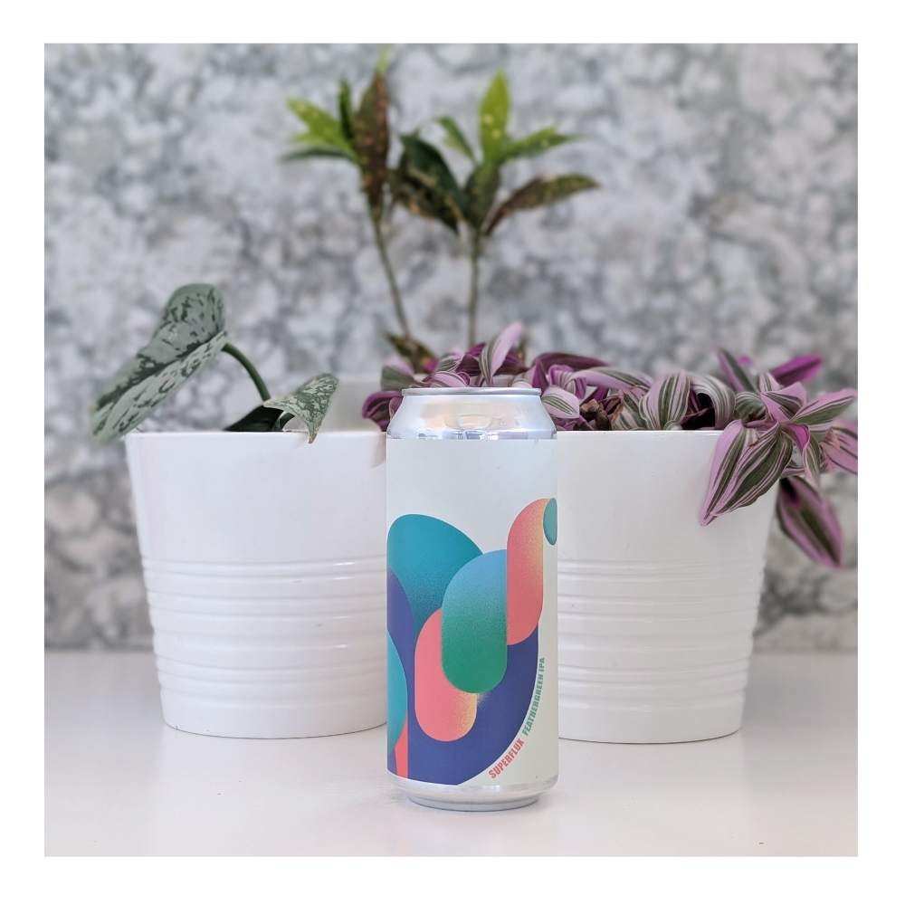 Feathergreen Hazy IPA by Superflux Beer Company, beer label