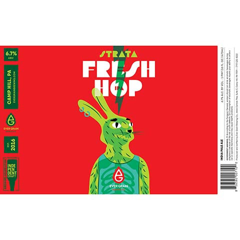 Ever Grain Fresh Hop Strata IPA by Ever Grain Brewing Co, beer label