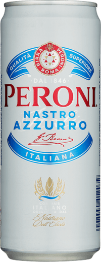 Peroni Nastro Azzurro by Birra Peroni, beer label