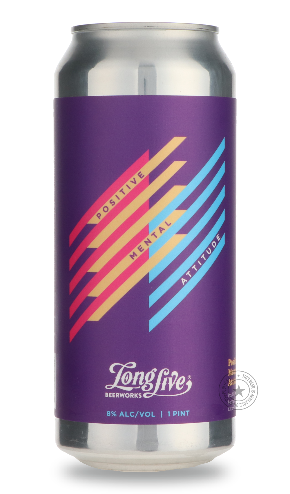 Positive Mental Attitude by Long Live Beerworks, beer label