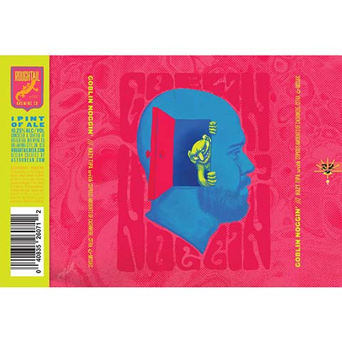 Roughtail Goblin Noggin Hazy TIPA by Roughtail Brewing, beer label