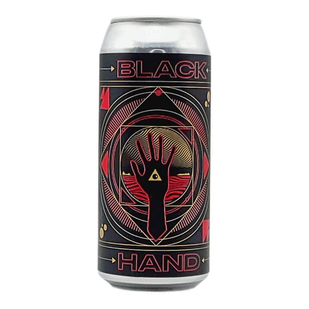 Black Hand Stout by Blood Brothers Brewing, beer label