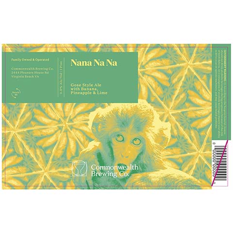 Commonwealth Nana Na Na Gose by Commonwealth Brewing Co., beer label