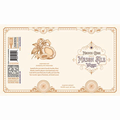 Mason Ale Works Mounds Chaos Pastry Stout by Mason Aleworks, beer label