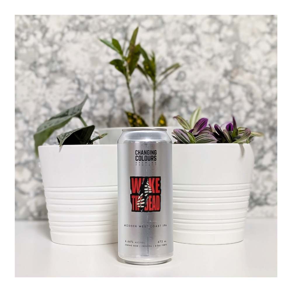 Wake the Dead Modern West Coast IPA by Changing Colours Brewing Project, beer label