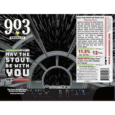 903 May The Stout Be With You by 903 Brewers, beer label