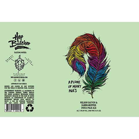 Hop Butcher A Plum Of Many Hues IPA by Hop Butcher For the World, beer label