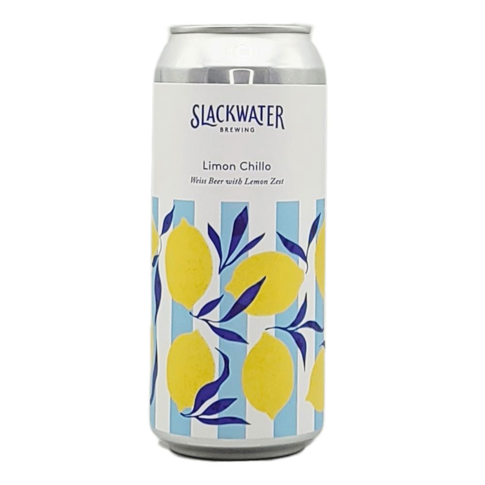 Limon Chillo Weissbier by Slackwater Brewing, beer label