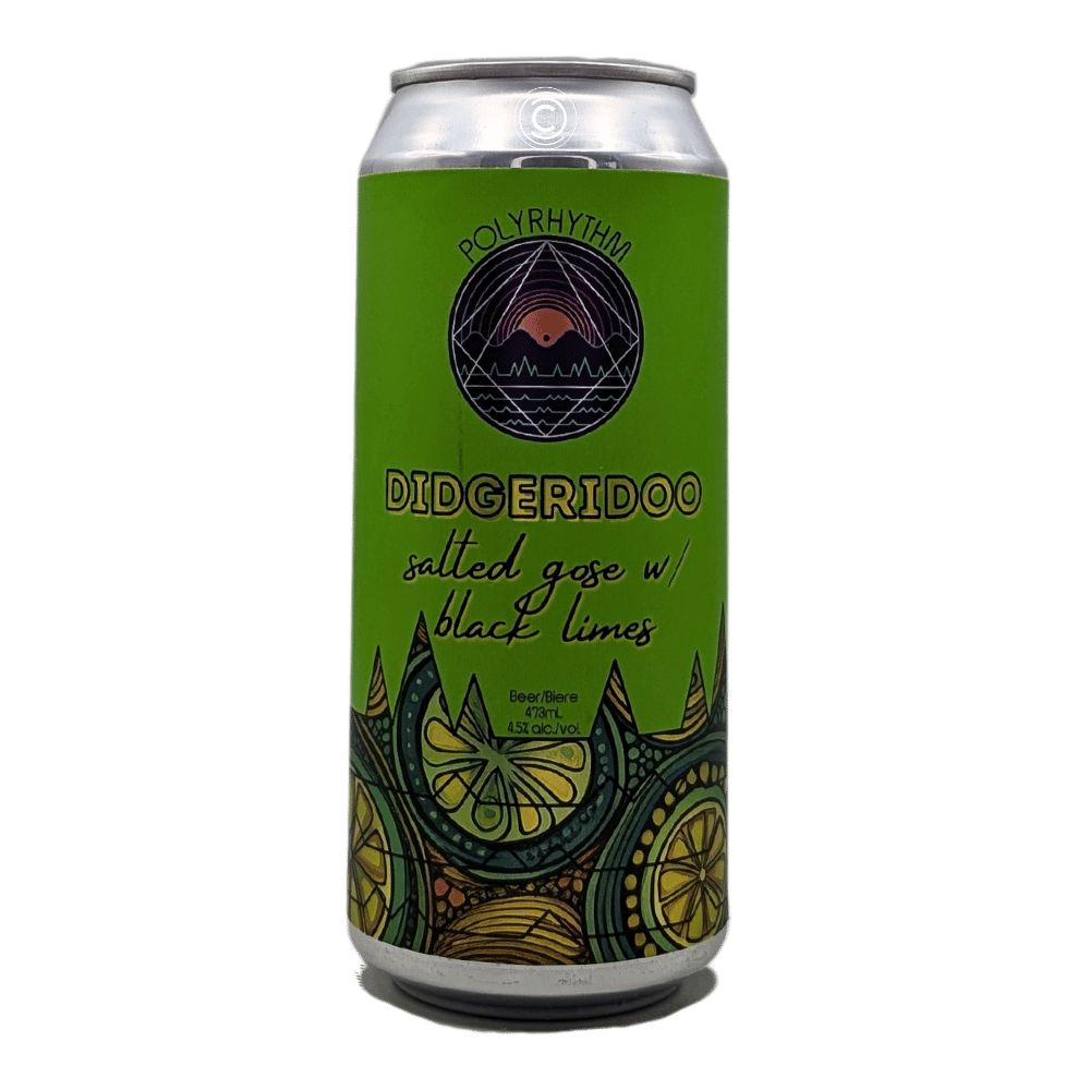 Didgeridoo Lime Gose by Polyrhythm Brewing, beer label