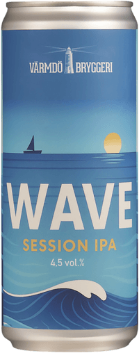 Wave by Värmdö Bryggeri, beer label