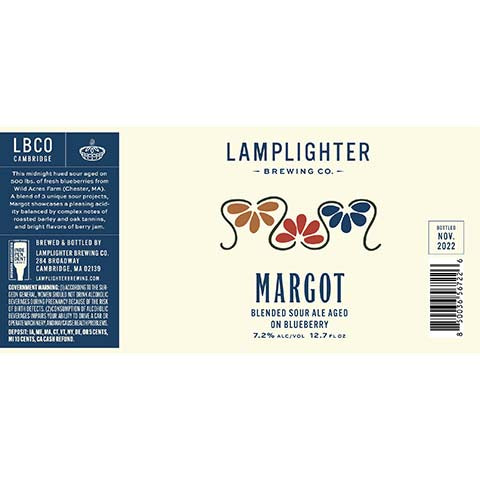 Lamplighter Margot Blended Sour Ale by Lamplighter Brewing Co., beer label