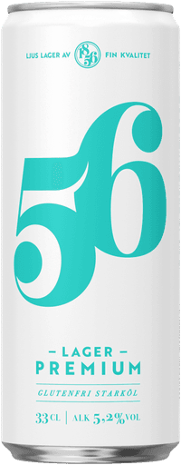 Arton56 Glutenfri by Åbro Bryggeri, beer label