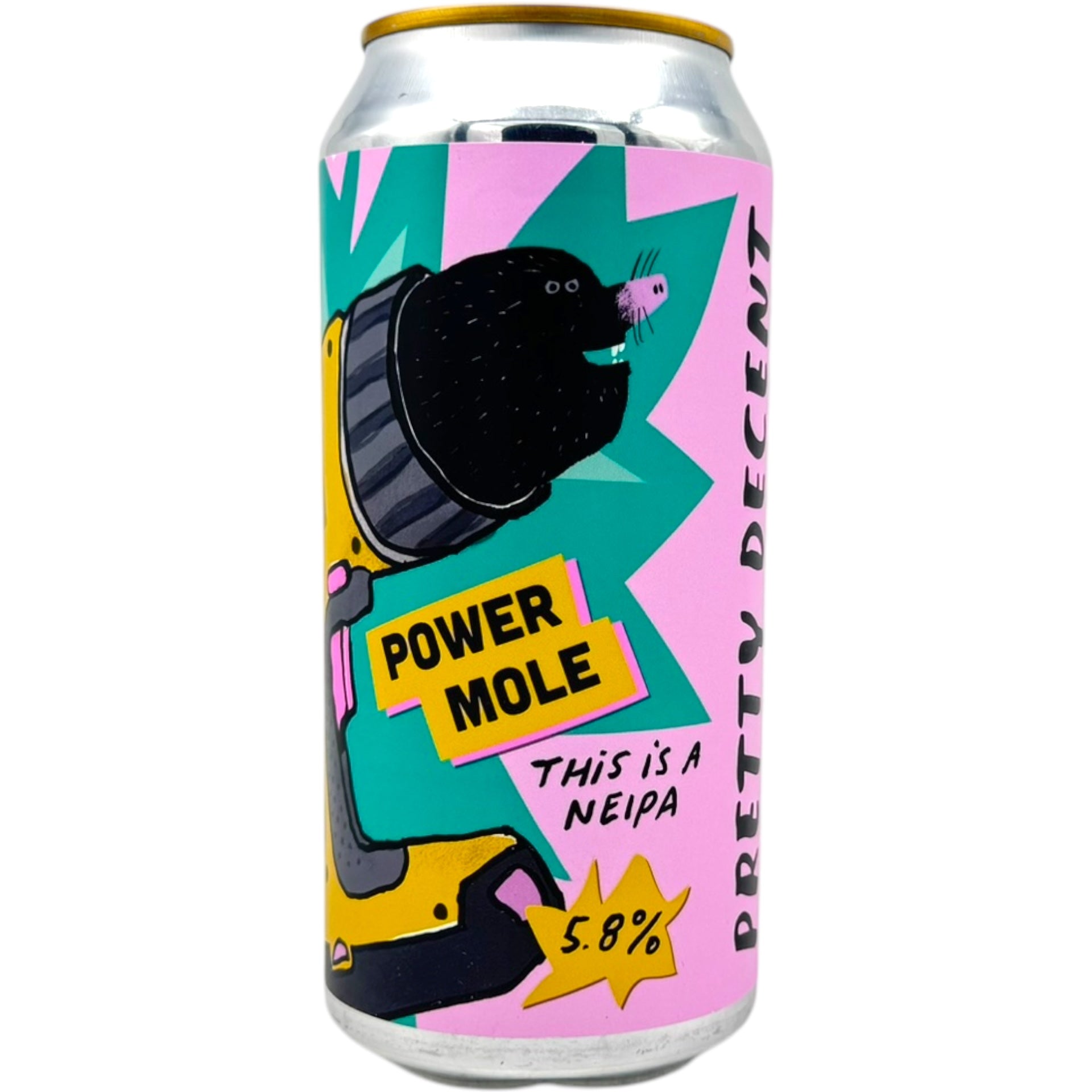 Pretty Decent Power Mole by Pretty Decent Beer Co, beer label