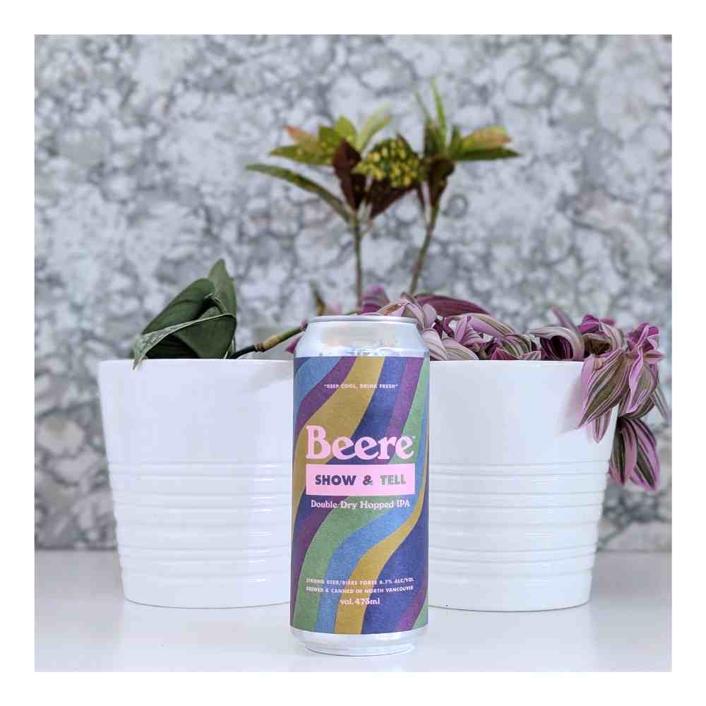 Show & Tell Double Dry Hopped Hazy IPA by Beere Brewing Company, beer label