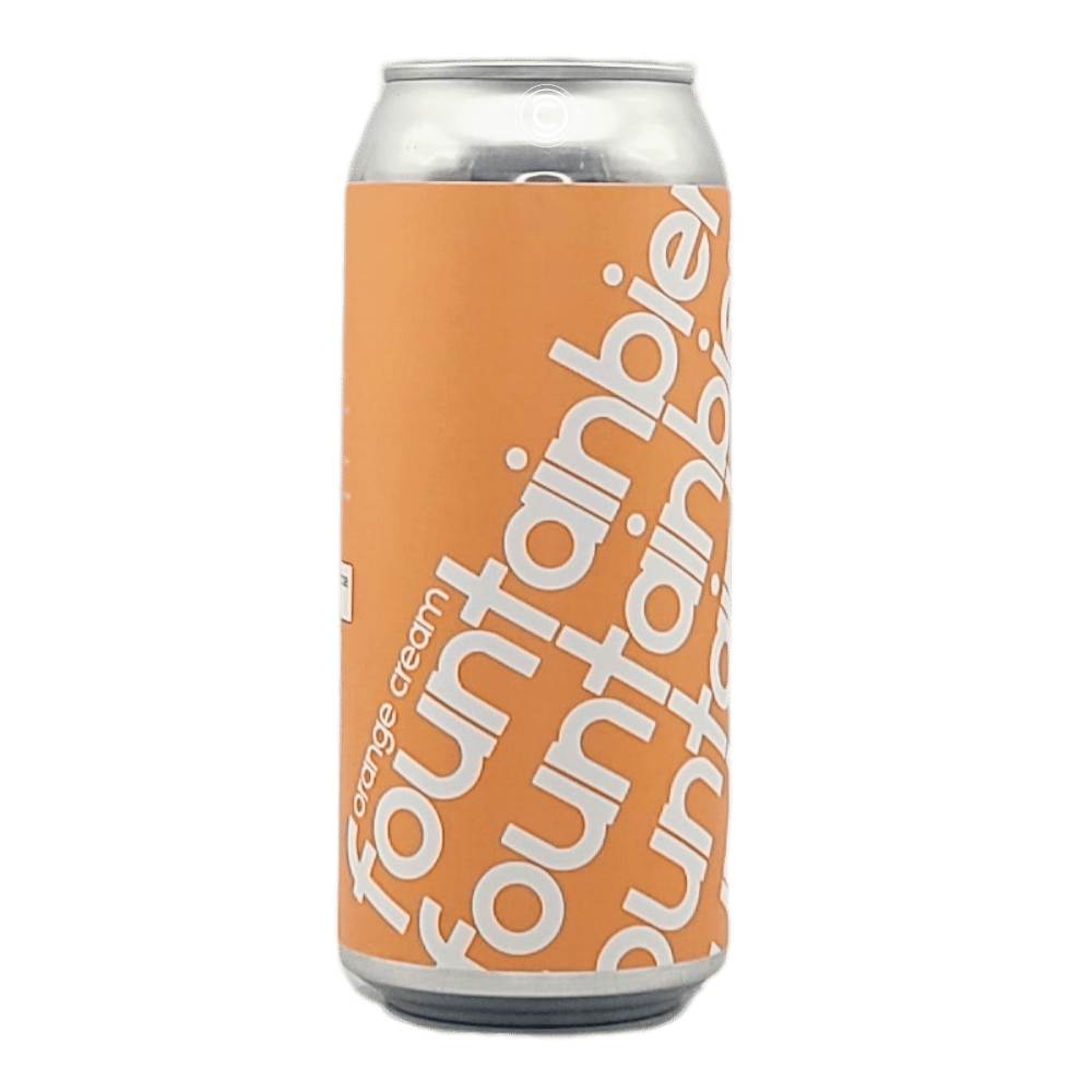 Fountainbier Orange Cream Fruited Lager by Superflux Beer Company, beer label