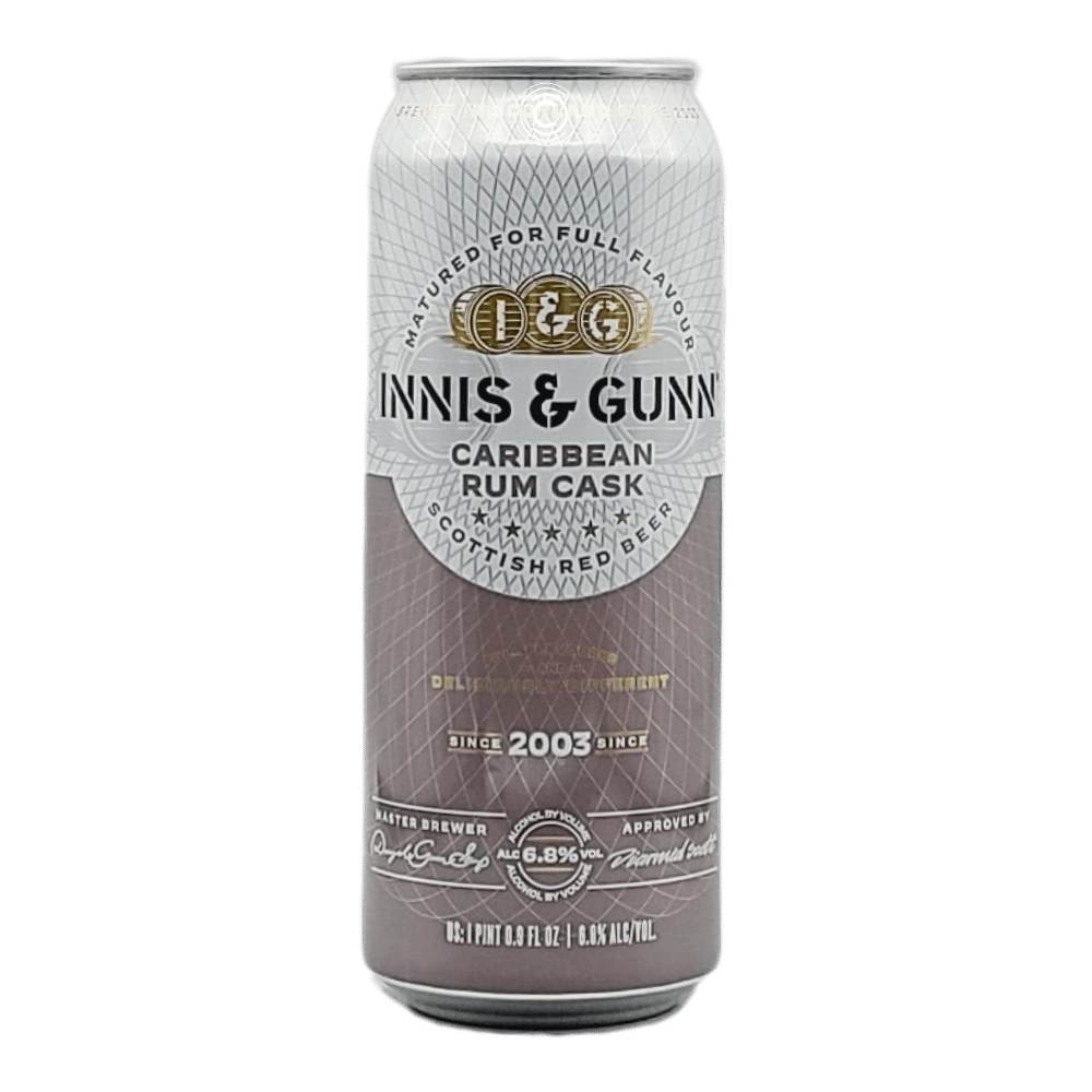 Caribbean Rum Cask Rum Barrel-Aged Red Ale by Innis & Gunn, beer label