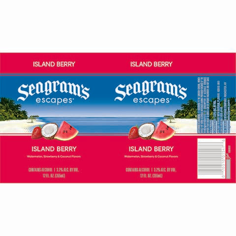 Seagram’s Island Berry by Seagram, beer label