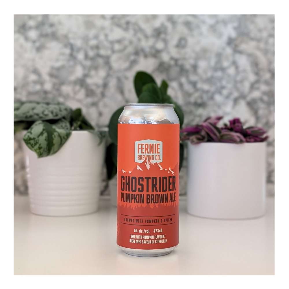 Ghostrider Pumpkin Brown Ale by Fernie Brewing Co, beer label